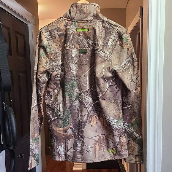 Men's full zip camo sweater - Picture 2 of 2